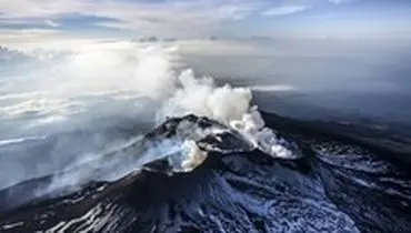 تصویر فضایی از فوران مشهورترین آتشفشان جهان