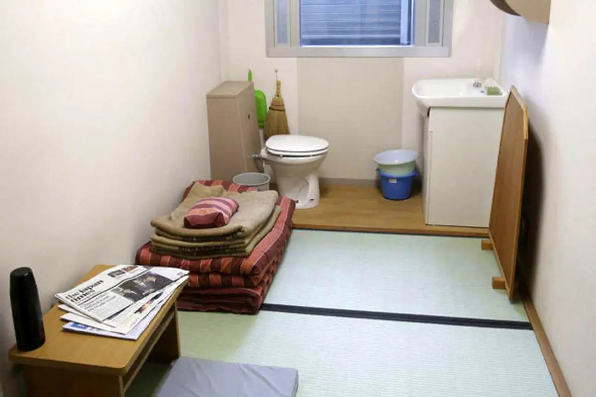 تصویری از یک سلول زندان در توکیو
