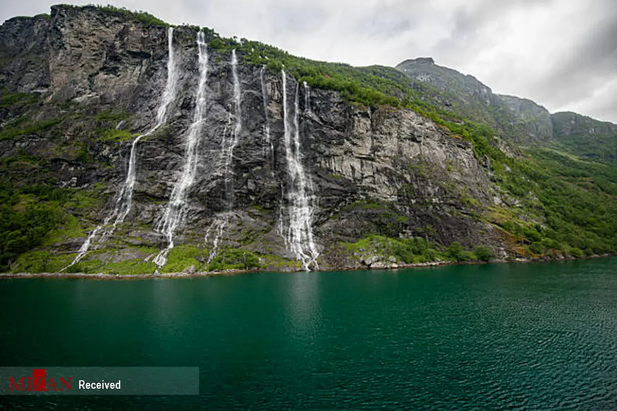 آبشار هفت خواهر در نروژ +عکس