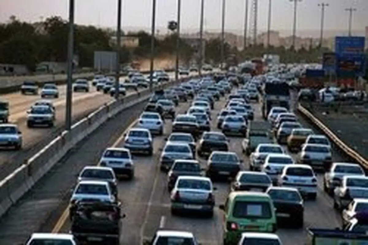 ترافیک سنگین در محور هراز