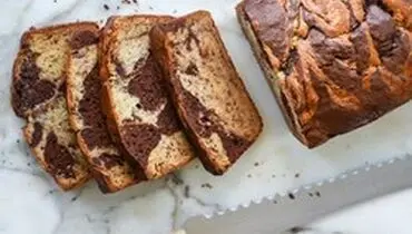 نان موزی شکلاتی مرمری با طعم عالی