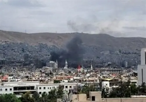 در حومه دمشق صدای انفجار شنیده شد 