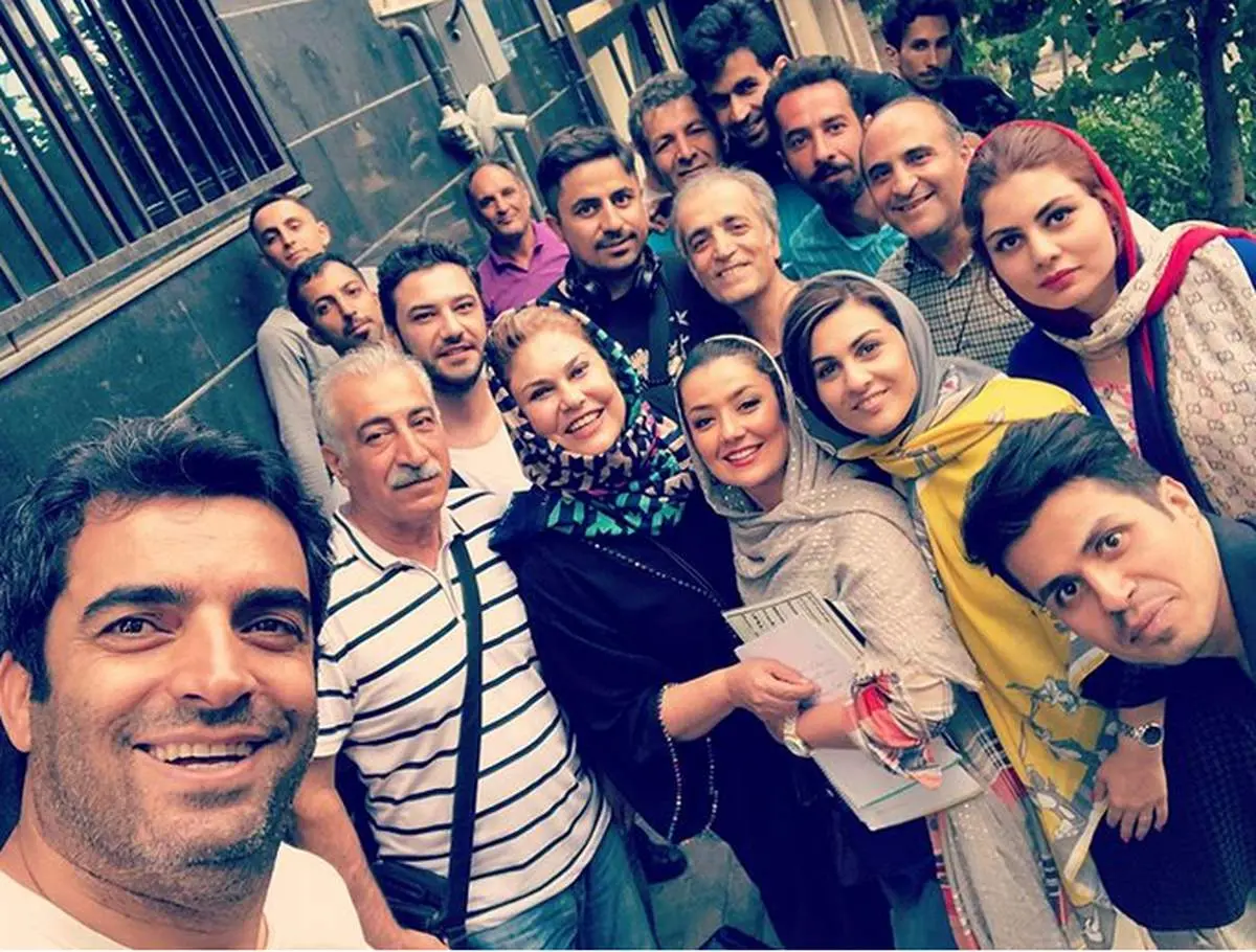 مهرانه مهین ترابی در پشت صحنه سریال دل