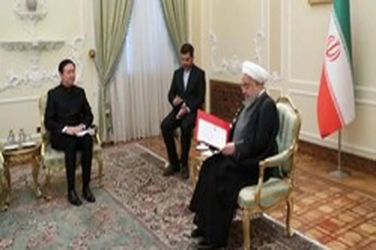 روحانی: ایران و چین درباره مسایل منطقه ای و بین المللی اشتراک نظر دارند