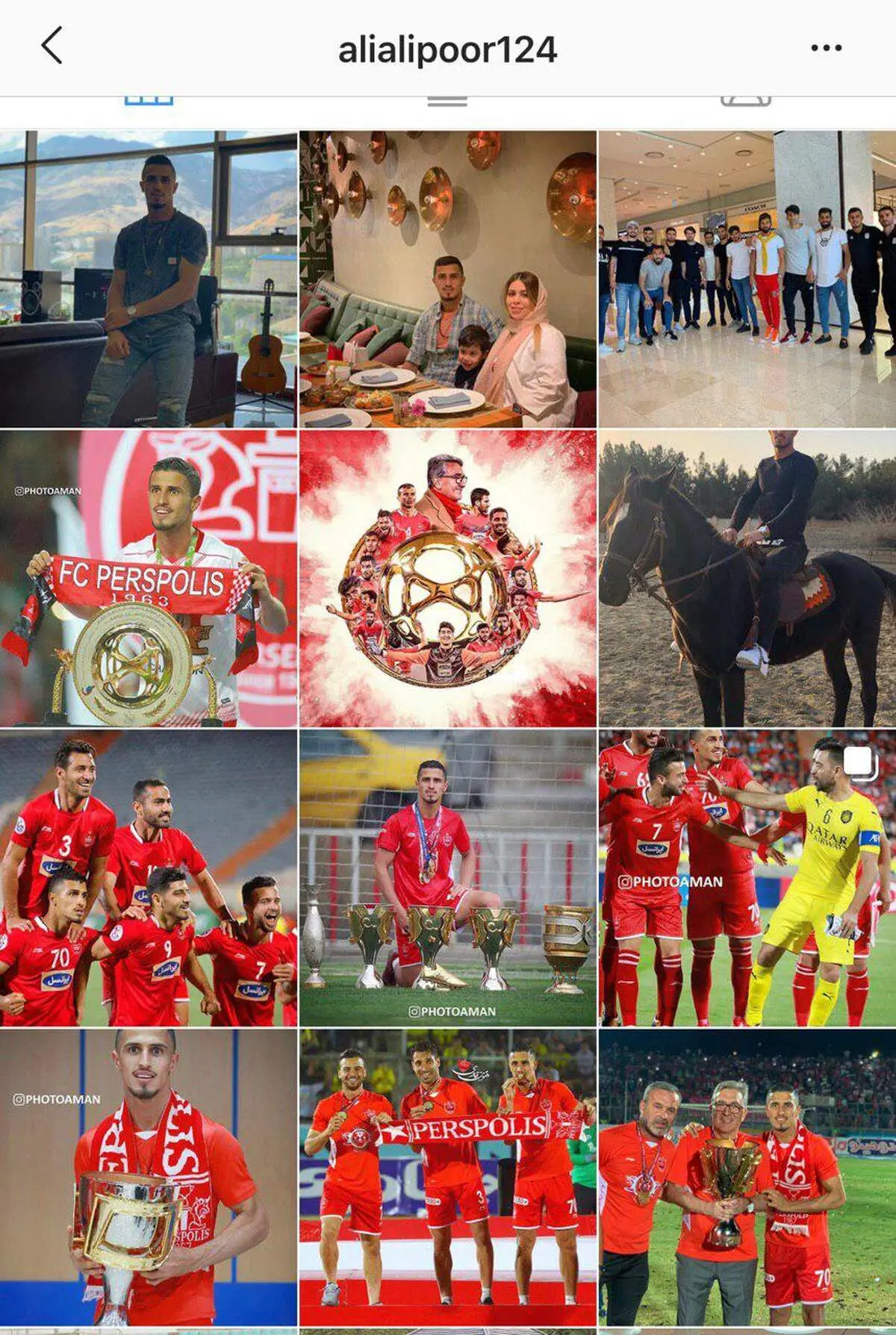 علی‌پور تصاویرش با پرسپولیس را برگرداند