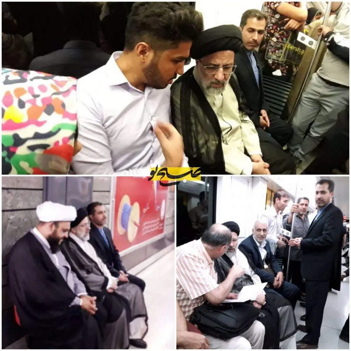رئیس قوهقضاییه با مترو به محل کار خود رفت +عکس