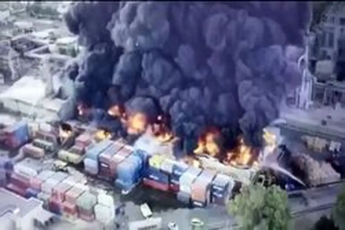 انفجاری مهیب در یک پالایشگاه نفت در اسپانیا