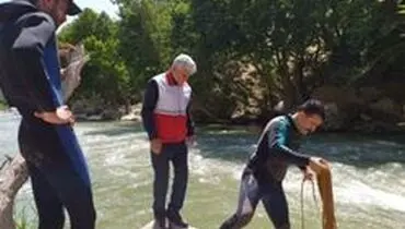 نجات جان ۴ نفر از مرگ حتمی در آبشار بیشه