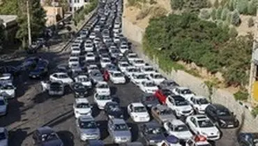 ترافیک سنگین در اغلب محورهای منتهی به شمال