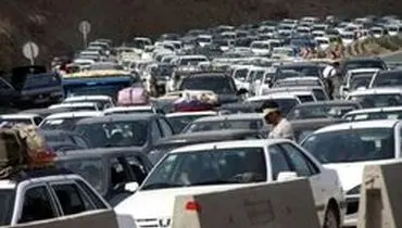 ترافیک سنگین در جاده کرج – چالوس