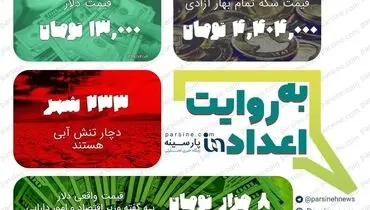 عکس: مهمترین اعداد خبری روز پنجشنبه ۶ تیر