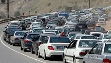 ترافیک سنگین در جاده‌های هراز و چالوس