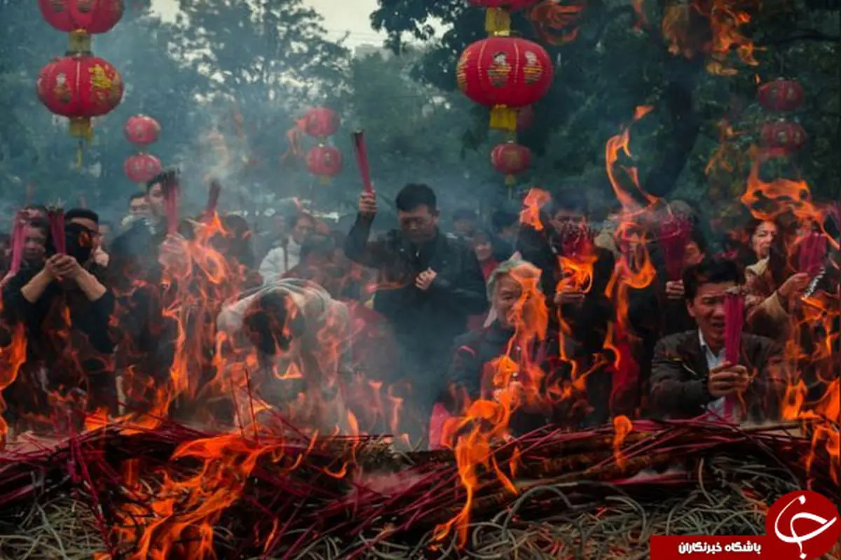 تصویری از مراسم سنتی آغاز سال نو در چین