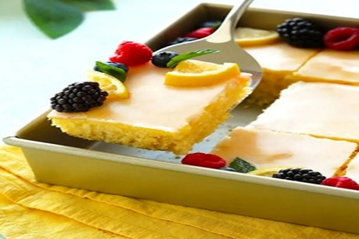 شیت کیک؛ لیمویی‌ترین کیک تخته‌ای لیمو