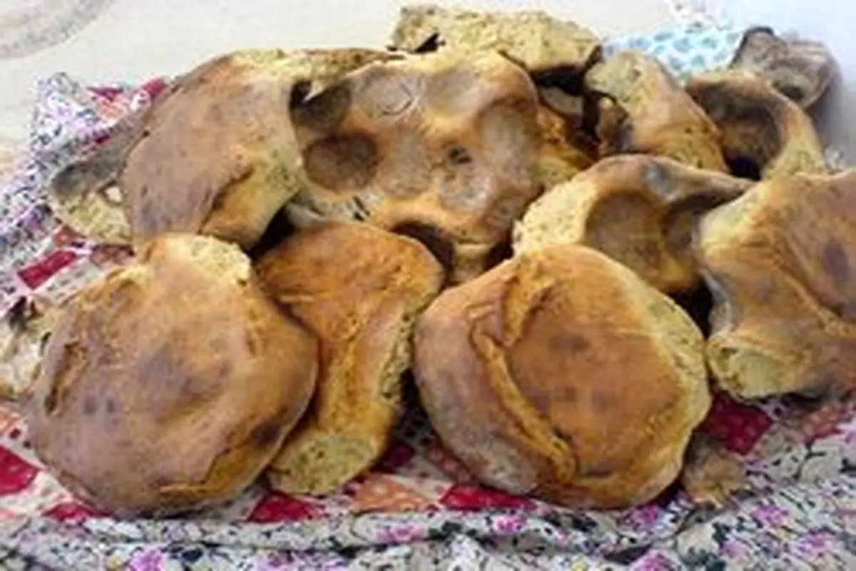 «کُرنون»، نان محلی شهربابک