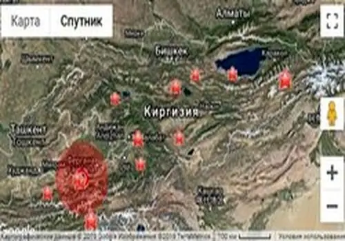 هم‌اکنون زلزله ٧.١ ریشتری در قرقیزستان+فیلم