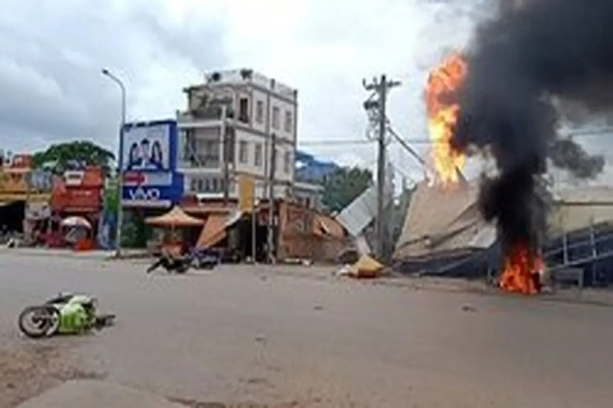 ۱۳ زخمی درپی انفجار تانکر سوخت در کامبوج