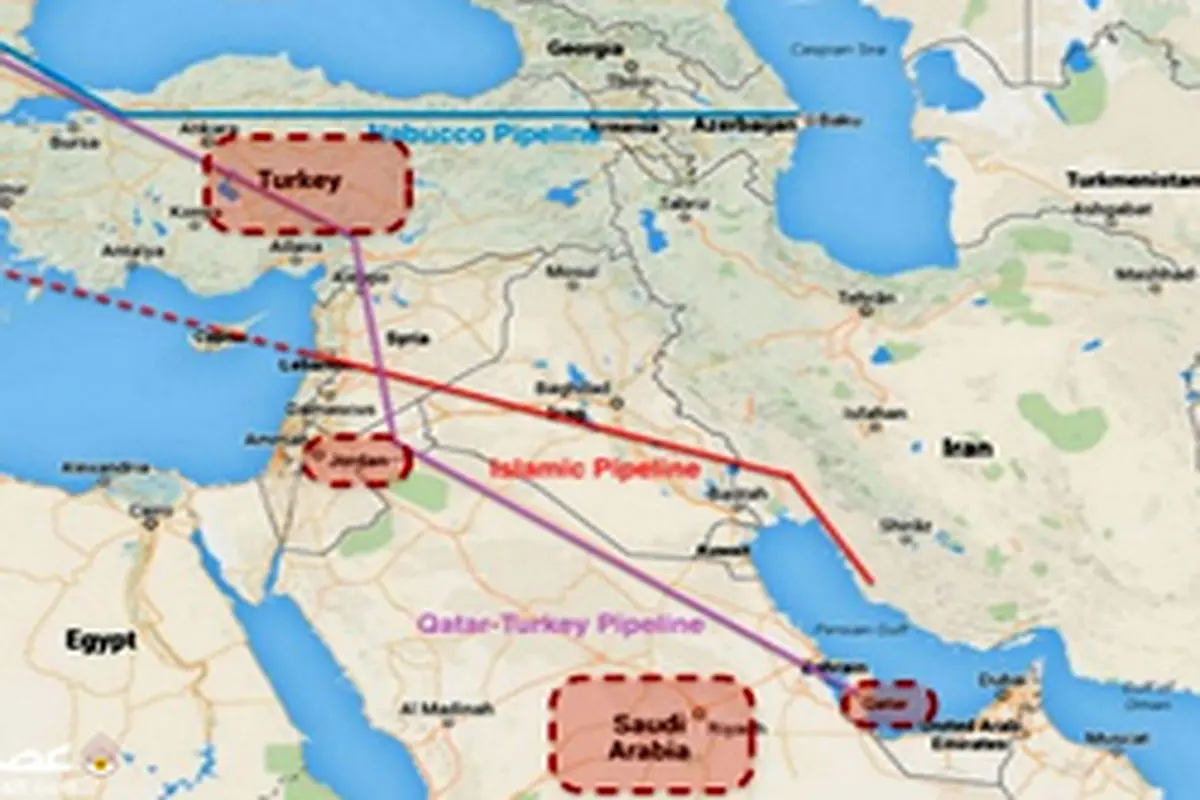 آیا نفت و گاز ایران از طریق عراق و سوریه به اروپا می‌رسد؟