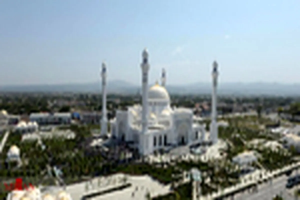 عکس/افتتاح بزرگ‌ترین مسجد اروپا در چچن روسیه