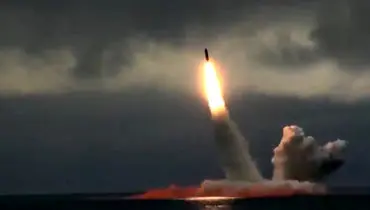 ویدیو/نخستین تصاویر آزمایش موشکی نیروی دریایی روسیه