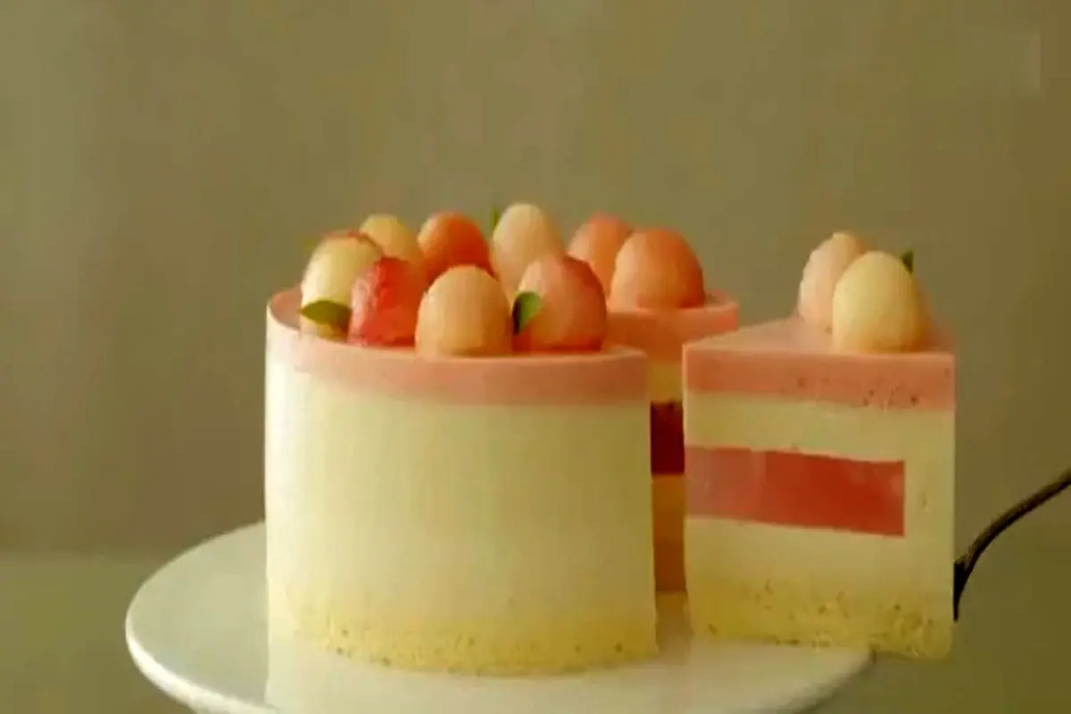 ویدیو|کیک هلو با ژله