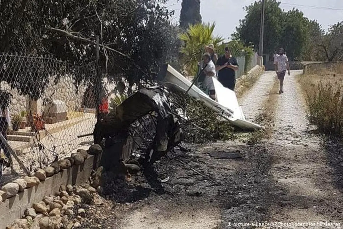 مرگ خانواده آلمانی در پی تصادف بالگرد و هواپیما