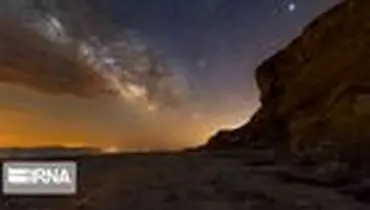 کهکشان راه شیری برفراز دریاچه ارومیه