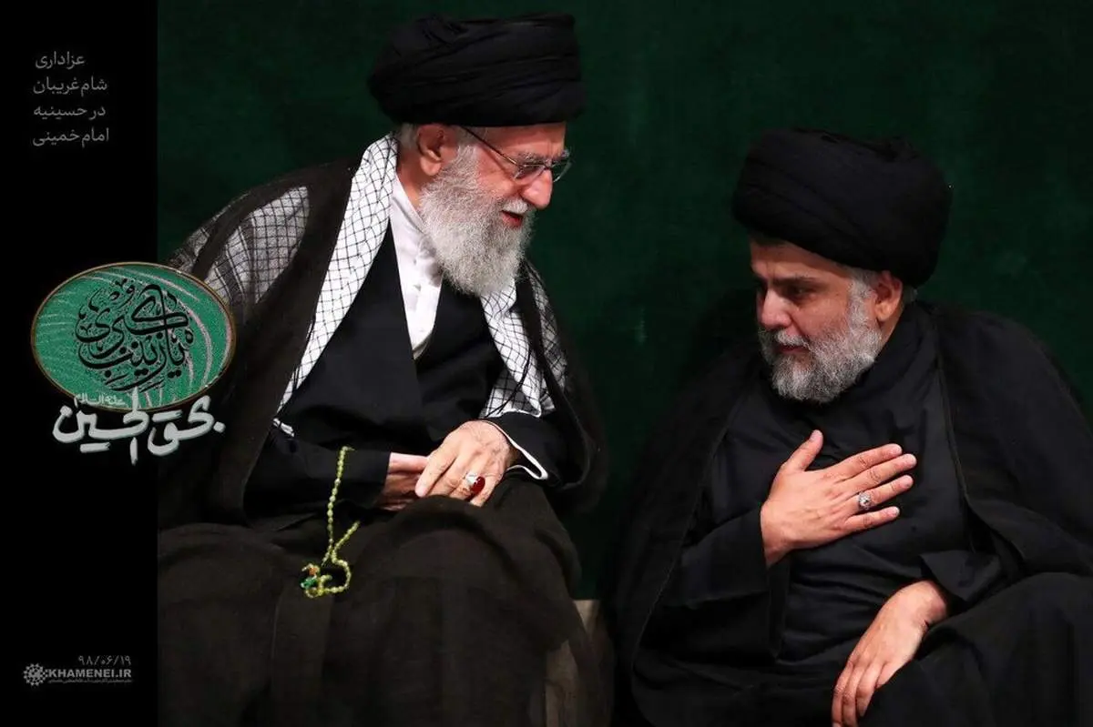 مقتدی صدر در کنار رهبر انقلاب +عکس