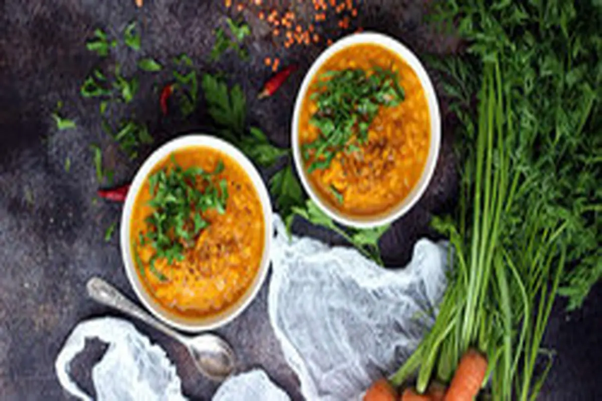 سوپ دال عدس به سبک هندی