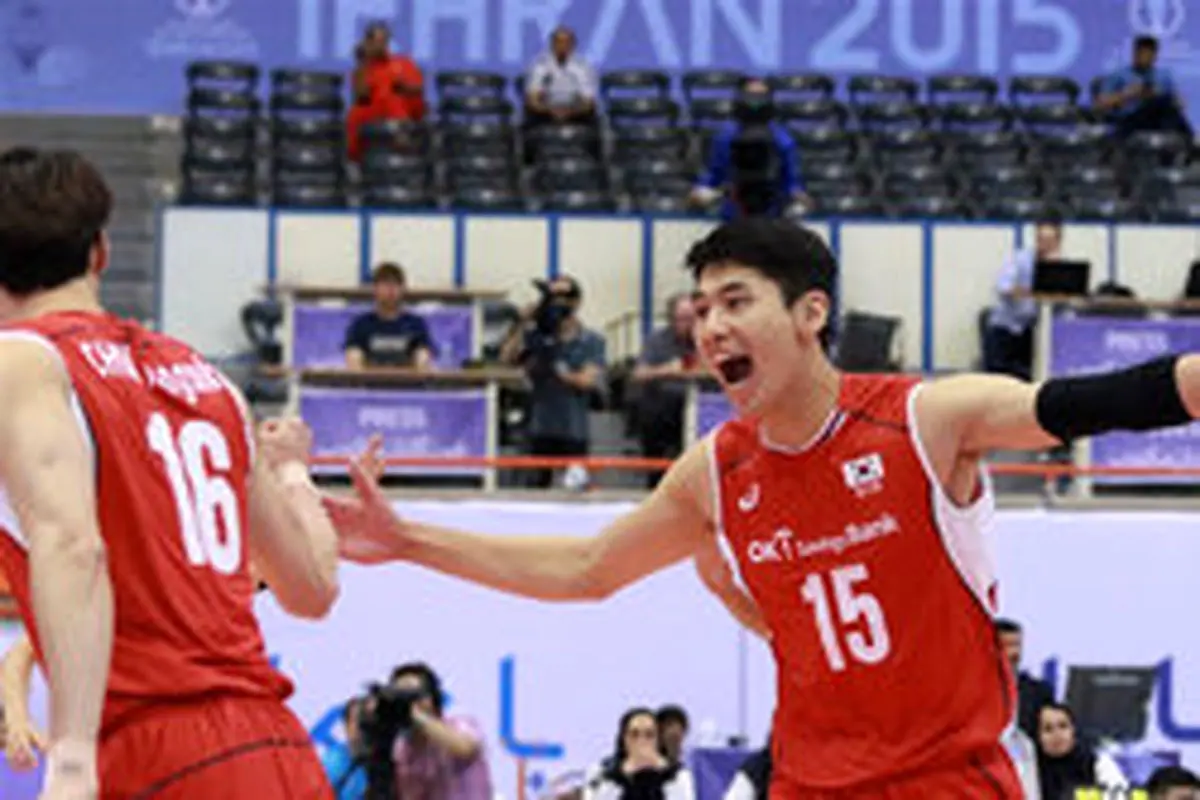 کره جنوبی حریف ایران در نیمه نهایی قهرمانی والیبال آسیا