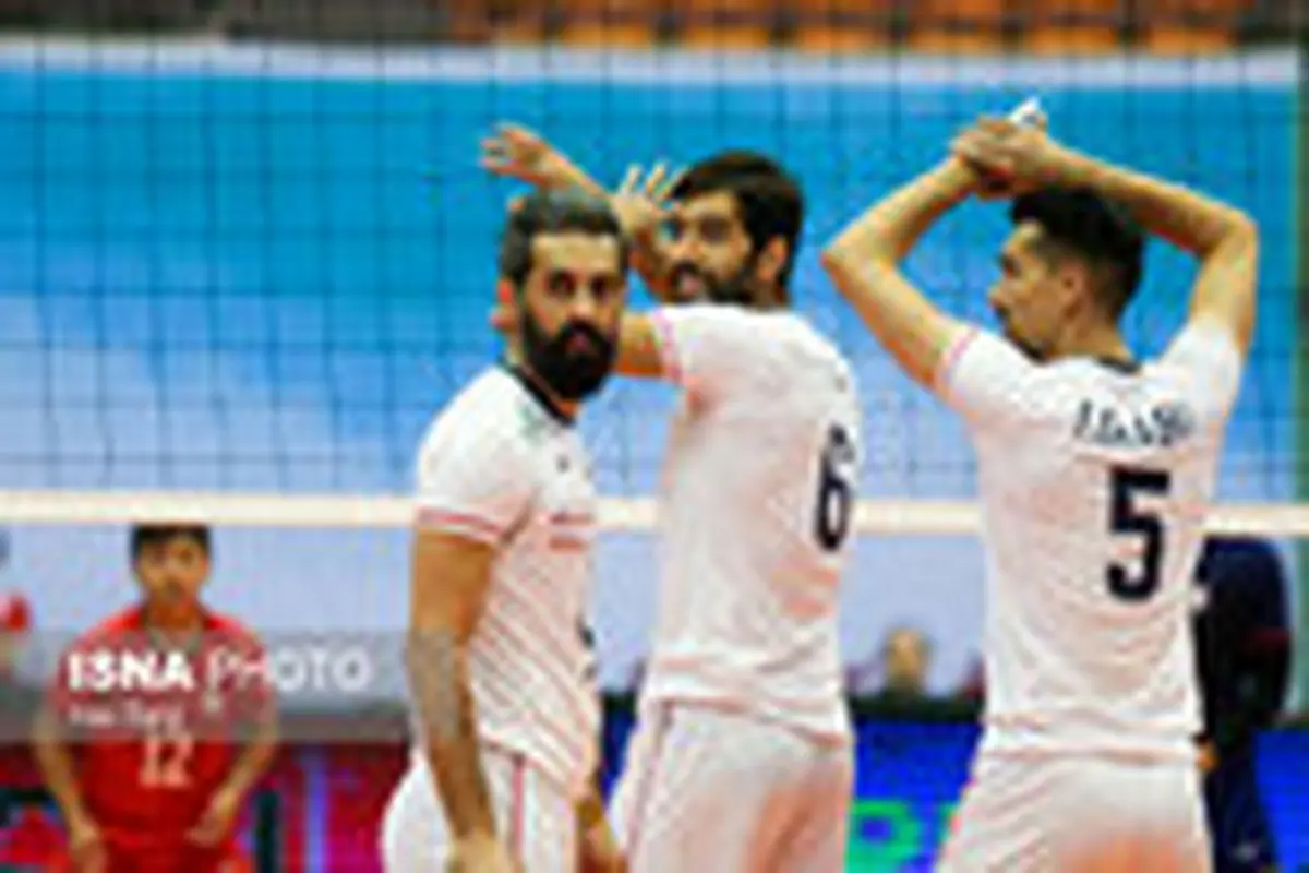 والیبال قهرمانی آسیا| صعود ایران به نیمه‌نهایی