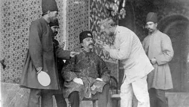 ناصرالدین شاه و دندانپزشکش! + عکس