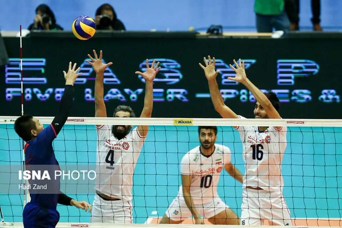 والیبال قهرمانی آسیا/ ایران ۲ – کره جنوبی ۱
