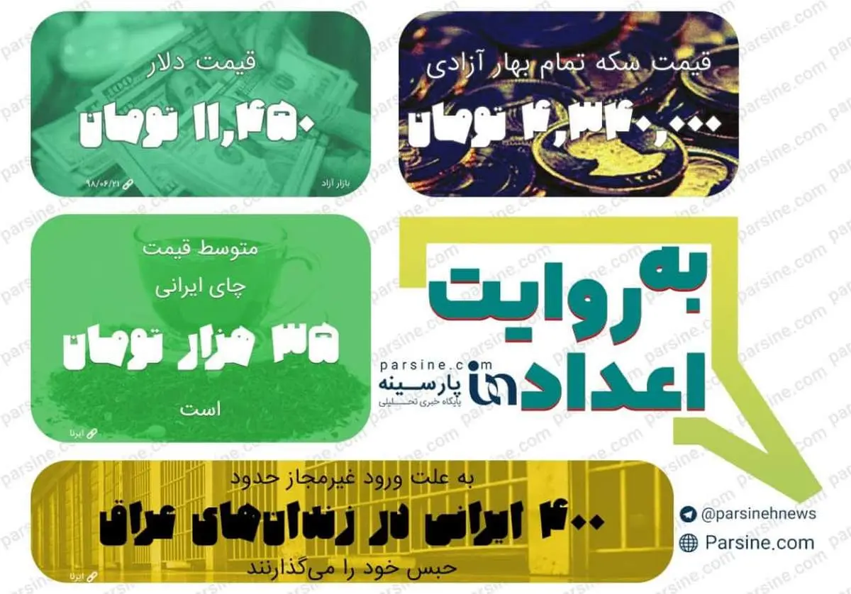 عکس/مهمترین اعداد خبری روز را در عددنمای پارسینه ببینید