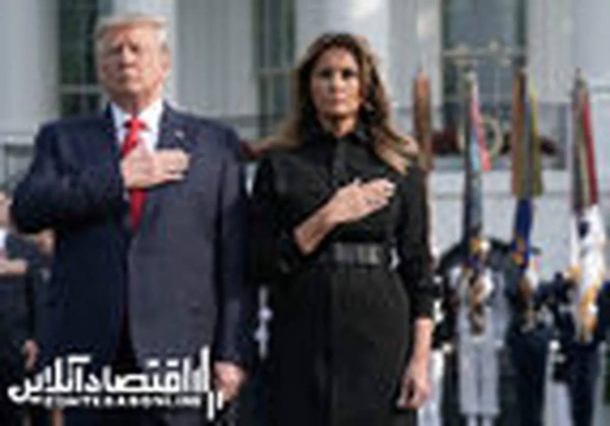 ترامپ و ملانیا در مراسم یادبود حادثه ۱۱ سپتامبر