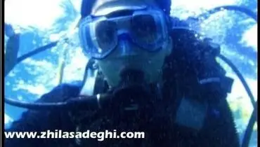 خانم مجری در حال غواصی+عکس