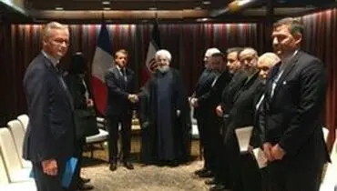 دیدار روحانی و مکرون در حاشیه سازمان ملل