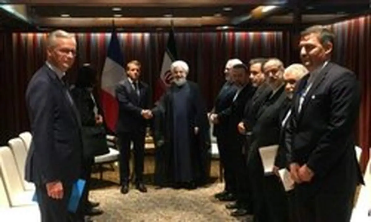 دیدار روحانی و مکرون در حاشیه سازمان ملل