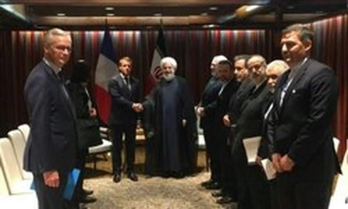دیدار روحانی و مکرون در حاشیه سازمان ملل