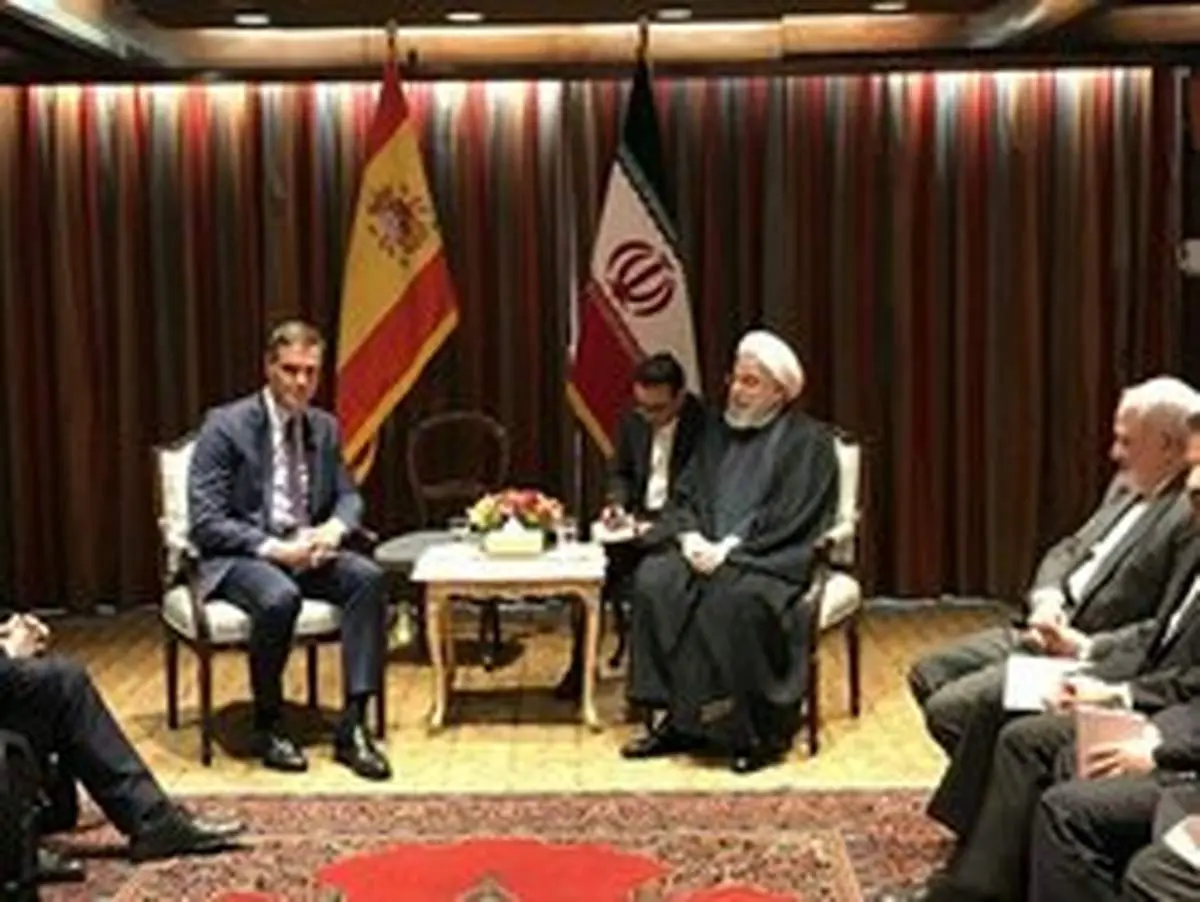 روحانی و نخست‌وزیر اسپانیا با یکدیگر دیدار کردند