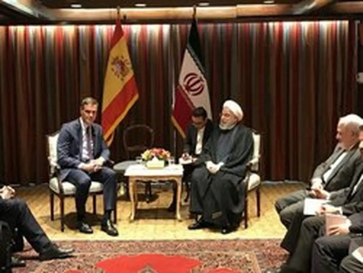 روحانی و نخست‌وزیر اسپانیا با یکدیگر دیدار کردند