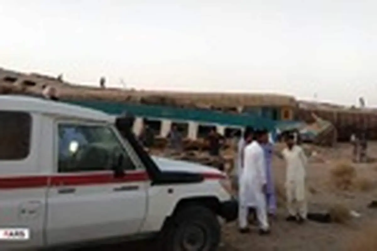 خروج قطار از ریل درزاهدان