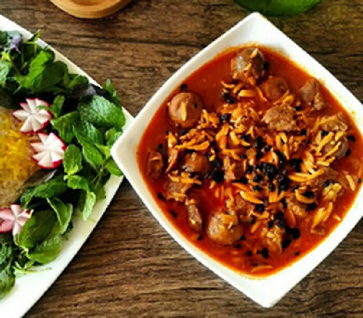 دستور پخت خورش خلال بادام کرمانشاهی