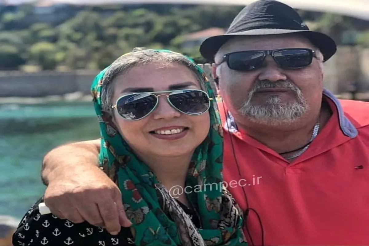 اکبر عبدی و همسرش در ترکیه