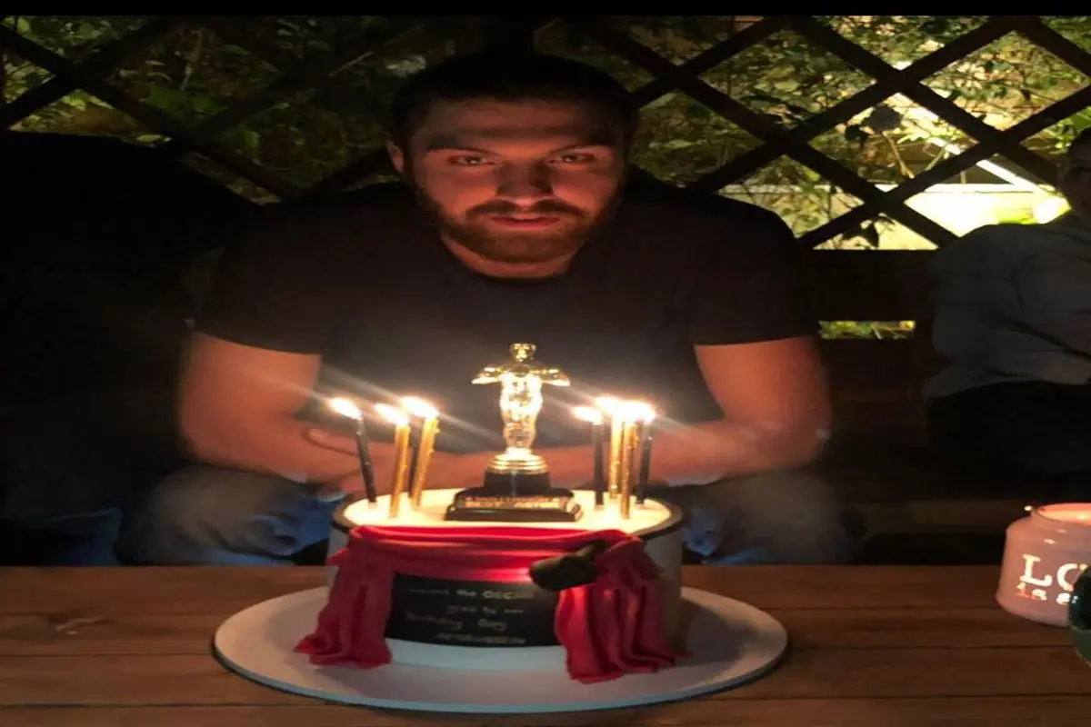 کیک تولد بازیگر شهرزاد با مجسمه اسکار