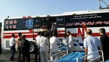 واژگونی مینی بوس در محور تبریز- آذرشهر ۱۶مصدوم برجای گذاشت