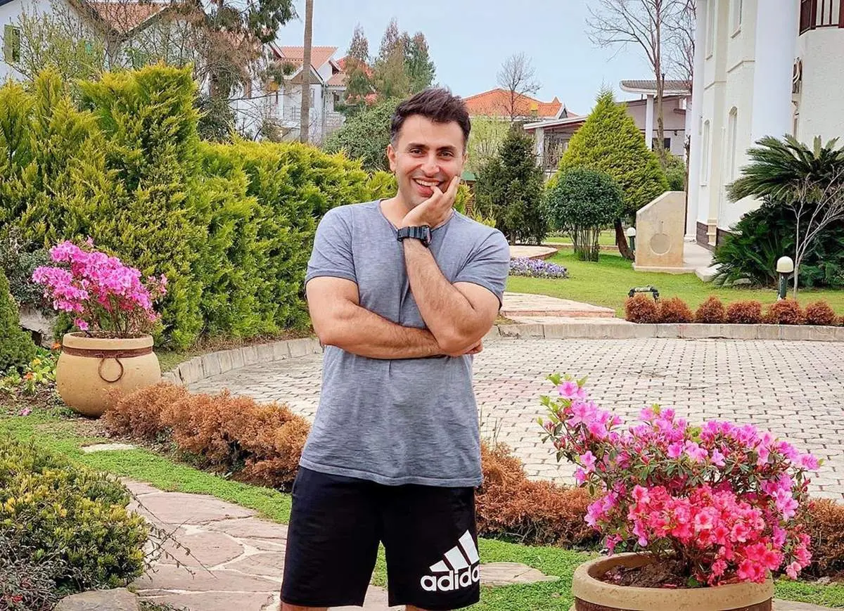 علیرضا طلیسچی با تیپ ورزشی در شمال