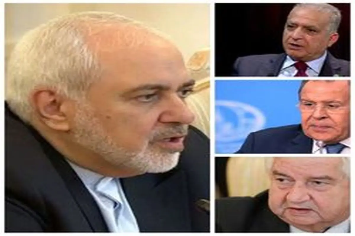 ظریف تلفنی با وزرای خارجه روسیه، عراق و سوریه گفت‌وگو کرد