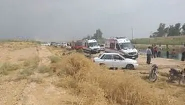 سقوط پراید در کانال آبیاری کشاورزی گتوند موجب مرگ ۲ نفر شد