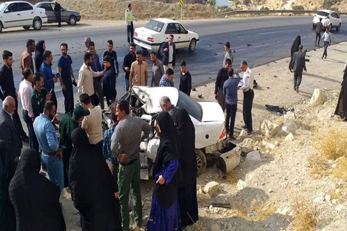 تصادف مرگباردرمحور یاسوج- اصفهان با ۲ کشته/تصویر